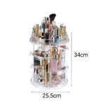 2-SOGA 360 Degree Rotating Makeup Organiser Cosmetics Holder Display Stand Skincare Home Decor