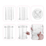 7-SOGA 360 Degree Rotating Makeup Organiser Cosmetics Holder Display Stand Skincare Home Decor