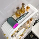 5-SOGA White Multi Tier Cosmetic Storage Rack Bathroom Vanity Tray Display Stand Organiser