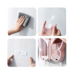 7-SOGA Blue Butterfly Shape Wall-Mounted Makeup Organiser Dustproof Waterproof Bathroom Storage Box Home Decor