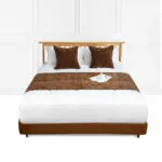1-SOGA 45cm Chocolate Bed Wabi-sabi Elegant Japanese Style for Bed Set of 3