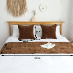 5-SOGA 45cm Chocolate Bed Wabi-sabi Elegant Japanese Style for Bed Set of 3