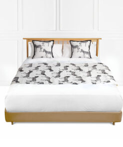 1-SOGA 1.5m Bed Light Luxury Zebra Vintage Bed Scarf Runner Bedding Tail Pad Flag For Home Hotel Set of 3