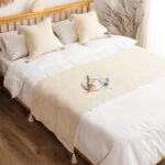 2-SOGA 1.5m Bed Vintage Scarf Runner Bedding Tail Pad Flag For Home Hotel Set of 3