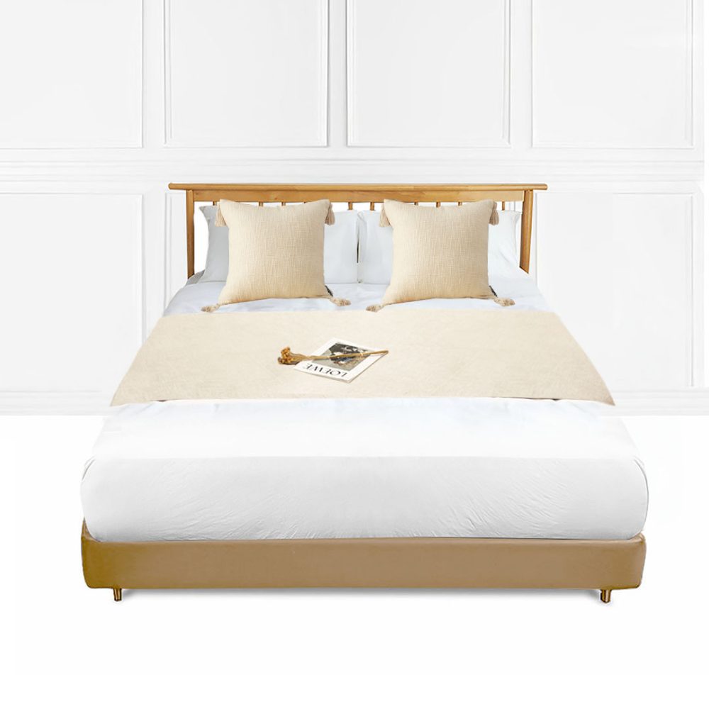 1-SOGA 1.5m Bed Vintage Scarf Runner Bedding Tail Pad Flag For Home Hotel Set of 3