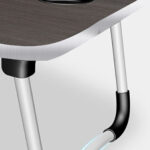3-SOGA Black Portable Bed Table Adjustable Foldable Bed Sofa Study Table Laptop Mini Desk Breakfast Tray Home Decor