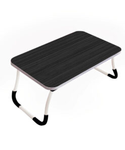 1-SOGA Black Portable Bed Table Adjustable Foldable Bed Sofa Study Table Laptop Mini Desk Breakfast Tray Home Decor