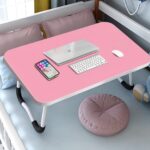 3-SOGA 2X Pink Portable Bed Table Adjustable Foldable Bed Sofa Study Table Laptop Mini Desk Breakfast Tray Home Decor