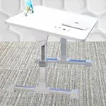5-SOGA 60X40cm White Small Laptop Bed Portable Foldable Study Table Adjustable