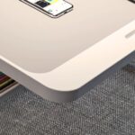 5-SOGA 60X40cm Grey Small Laptop Bed Portable Foldable Study Table Adjustable