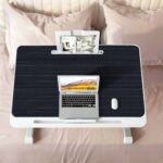 4-SOGA 2X 60X40cm Black Small Laptop Bed Portable Foldable Study Table Adjustable
