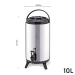 6-SOGA 2X 10L Portable Insulated Cold/Heat Coffee Tea Beer Barrel Brew Pot With Dispenser