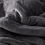 5-SOGA 2X Dark Grey Throw Blanket Warm Cozy Double Sided Thick Flannel Coverlet Fleece Bed Sofa Comforter