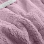 6-SOGA Throw Blanket Warm Cozy Double Sided Thick Flannel Coverlet Fleece Bed Sofa Comforter Purple