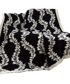 1-SOGA 130x170cm Throw Blanket Retro Vine Pattern Casual Stylish Cozy