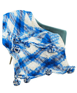1-SOGA 90x200cm Throw Blanket  Blue Deep Sea Gradient Dyed Art Stylish Decorative Cozy