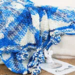 2-SOGA 2X 90x200cm Throw Blanket  Blue Deep Sea Gradient Dyed Art Stylish Decorative Cozy