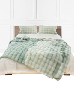 1-SOGA 200cm Light Green Fuzzy Super Soft and Cozy Fluffy Throw Blanket