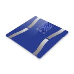 2-SOGA Glass LCD Digital Body Fat Scale Bathroom Electronic Gym Water Weighing Scales Blue