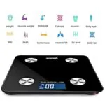2-SOGA Wireless Bluetooth Digital Body Fat Scale Bathroom Health Analyser Weight Black