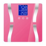 3-SOGA 2X Glass LCD Digital Body Fat Scale Bathroom Electronic Gym Water Weighing Scales Purple