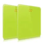 1-SOGA 2X 180kg Digital Fitness Weight Bathroom Gym Body Glass LCD Electronic Scales Green