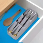 4-SOGA 40x300cm Blue Kitchen Shelf Drawer Cabinet Multi Use Liner Non Slip Mat