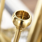 8-SOGA 6pcs Gold Iron Taper Luxury Candlestick Candle Holder Stand Pillar