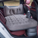4-SOGA 2X Grey Honeycomb Inflatable Car Mattress Portable Camping Air Bed Travel Sleeping Kit Essentials
