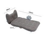 6-SOGA 2X Grey Honeycomb Inflatable Car Mattress Portable Camping Air Bed Travel Sleeping Kit Essentials