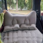 7-SOGA 2X Grey Honeycomb Inflatable Car Mattress Portable Camping Air Bed Travel Sleeping Kit Essentials