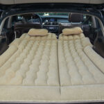 3-SOGA 2X Beige Inflatable Car Boot Mattress Portable Camping Air Bed Travel Sleeping Essentials