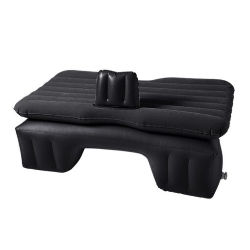 1-SOGA Inflatable Car Mattress Portable Travel Camping Air Bed Rest Sleeping Bed Black
