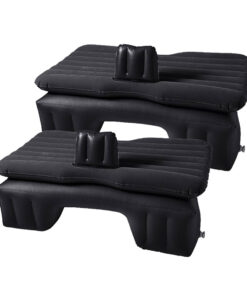 1-SOGA 2X Inflatable Car Mattress Portable Travel Camping Air Bed Rest Sleeping Bed Black