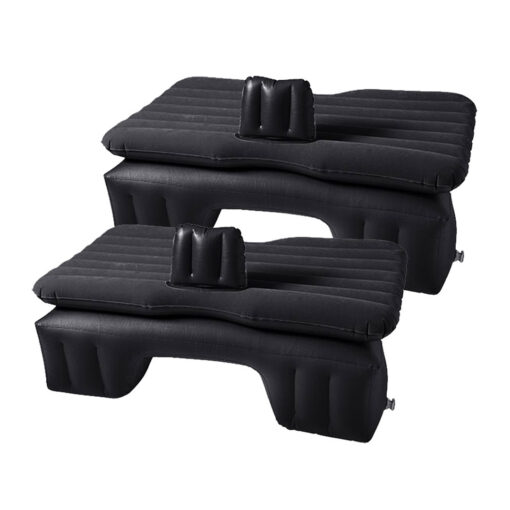1-SOGA 2X Inflatable Car Mattress Portable Travel Camping Air Bed Rest Sleeping Bed Black