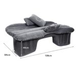 2-SOGA Inflatable Car Mattress Portable Travel Camping Air Bed Rest Sleeping Bed Grey