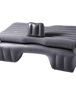 1-SOGA Inflatable Car Mattress Portable Travel Camping Air Bed Rest Sleeping Bed Grey