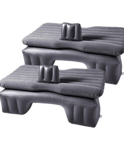 1-SOGA 2X Inflatable Car Mattress Portable Travel Camping Air Bed Rest Sleeping Bed Grey