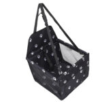 4-SOGA Waterproof Pet Booster Car Seat Breathable Mesh Safety Travel Portable Dog Carrier Bag Black