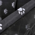 8-SOGA 2X Waterproof Pet Booster Car Seat Breathable Mesh Safety Travel Portable Dog Carrier Bag Black