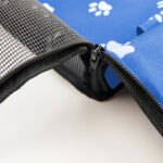 5-SOGA Waterproof Pet Booster Car Seat Breathable Mesh Safety Travel Portable Dog Carrier Bag Blue