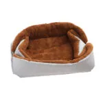 2-SOGA 2X Silver Dual-purpose Cushion Nest Cat Dog Bed Warm Plush Kennel Mat Pet Home Travel Essentials