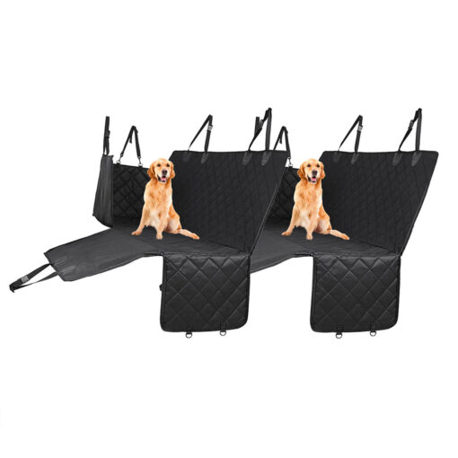 1-SOGA 2X Luxury Car Trunk Pet Mat Boot Cargo Liner Waterproof Seat Cover Protector Hammock Non-Slip Pet Travel Essentials
