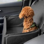 2-SOGA Black Car Pet Sitting Bag Breathable Safety Travel Portable Carrier Pouch Travel Essentials