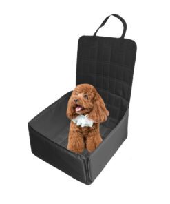1-SOGA Black Car Pet Sitting Bag Breathable Safety Travel Portable Carrier Pouch Travel Essentials