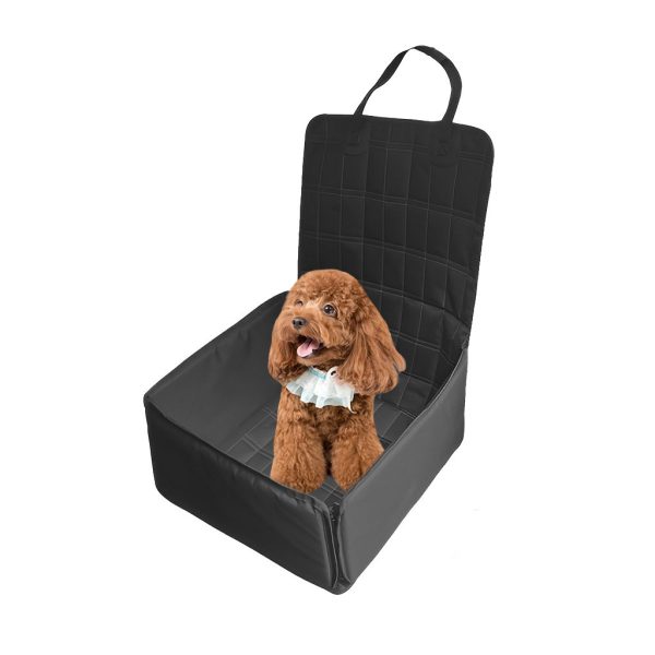 1-SOGA Black Car Pet Sitting Bag Breathable Safety Travel Portable Carrier Pouch Travel Essentials