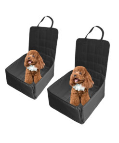 1-SOGA 2X Black Car Pet Sitting Bag Breathable Safety Travel Portable Carrier Pouch Travel Essentials