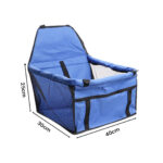2-SOGA Waterproof Pet Booster Car Seat Breathable Mesh Safety Travel Portable Dog Carrier Bag