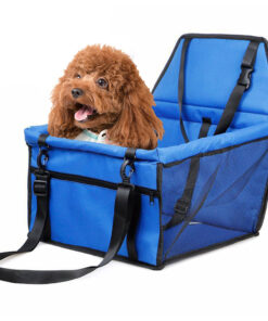 1-SOGA Waterproof Pet Booster Car Seat Breathable Mesh Safety Travel Portable Dog Carrier Bag