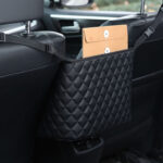 5-SOGA 2X Black Leather Car Storage Portable Hanging Organizer Backseat Multi-Purpose Interior Accessories Bag